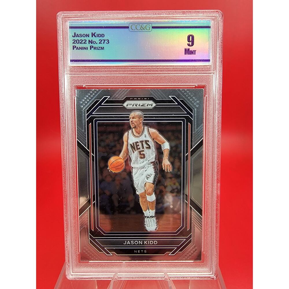 Jason Kidd 22-23 Panini Prizm Silver Prizm #273 New Jesey Nets Basketball CCG 9